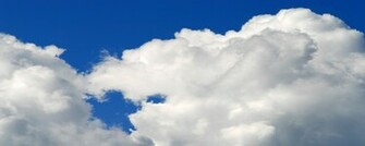White Clouds Desktop Dual Screen Monitor Wallpaper