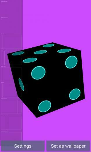 Throw The Neon Dice Live Wallpaper For Your Android