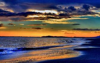 Windows Background Italian Beach Sunset Wallpaper X