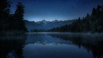 Quiet Night Lake Wallpaper HD Nature S