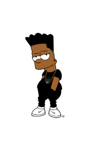 Bart Dope Blood Gang Wallpaper Top