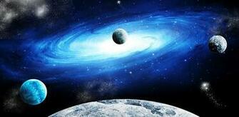 Earth Galaxy And Moon 3d Lwp