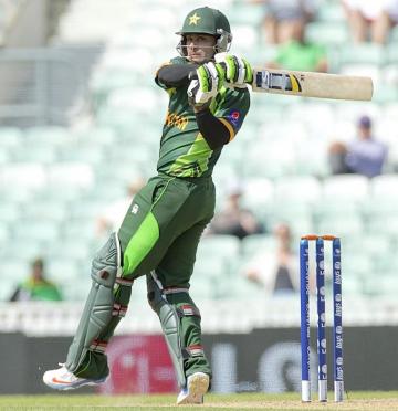 Mohammad Hafeez Pulls One Fine On The Leg Side Photo Icc