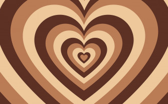 Brown Heart Wallpaper