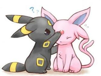 Espeon And Umbreon Chibis Image