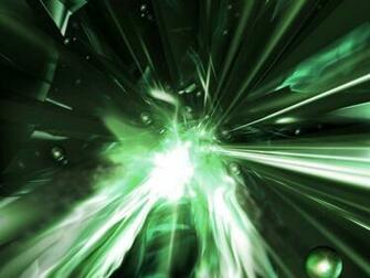 Abstract Green Lightning