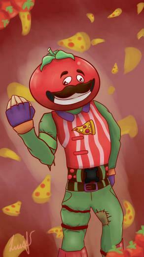 Fortnite Tomato Head Skin Wallpaper HD