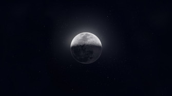 Clean Moon Wallpaper