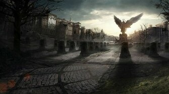 Gothic Cemetery Wallpaper Image