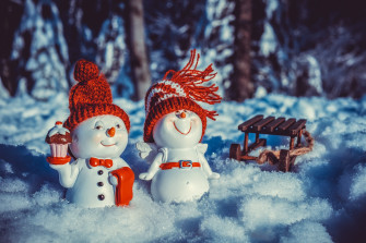 Snow Christmas Photography Snowman 4k Ultra HD Wallpaper
