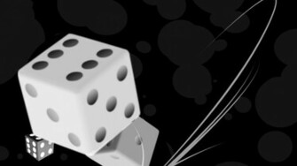 Black Abstract Dice Wallpaper