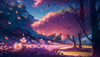 Anime Landscape HD Wallpaper And Background