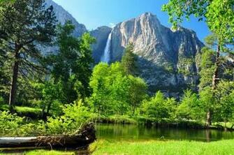 Mountain Waterfall Wallpaper Walltor