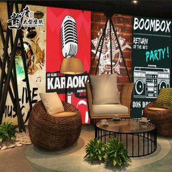 Usd Personality Doodle Retro Music Wallpaper Rock Live
