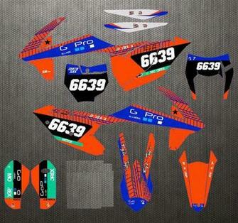 For Ktm Sx Sxf Xc Xcf Exc Excf Xcw Graphics Background Full