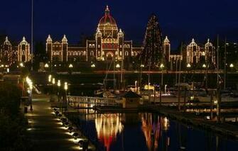 Wallpaper Canada Victoria City Christmas New Yera