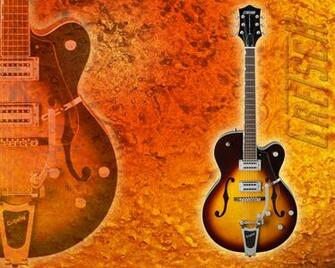 Cool Wallpaper Gretsch Whitefalcon Sun Burst