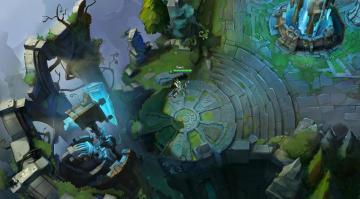Summoners Rift Blue Base Concept Art League