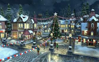 Snow Village Wallpaper For Your Desktop
