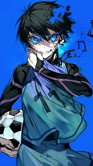 Yoichi Isagi Blue Lock Anime 4k Wallpaper