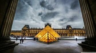 Louvre HDr 4k HD Desktop Wallpaper For Dual Monitor Desktops