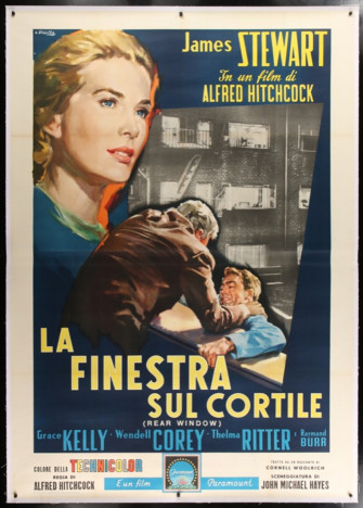 Original Rear Window Movie Poster In C8 Condition For