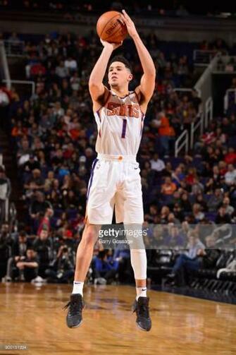 News Photo Devin Booker Of The Phoenix Suns Shoots Ball