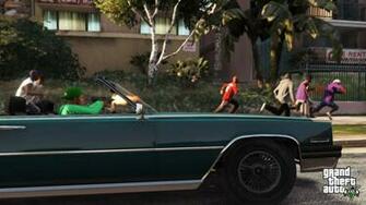 Gta V Shooting Wallpaper Of Game Going