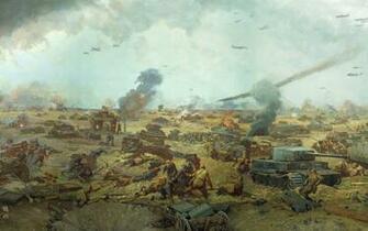 Second World War Ii The Picture Field Soldiers Russian German Tanks
