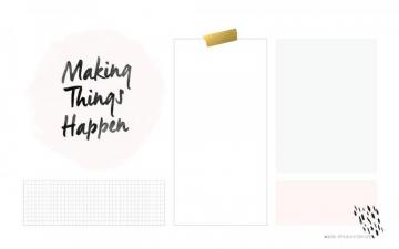 Making Things Happen Organizational Desktop Wallpaper