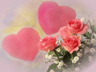 Pink Rose Heart Roses And Hearts
