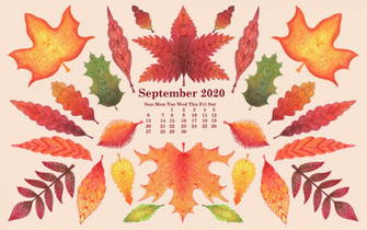 September Desktop Wallpaper Calendar In