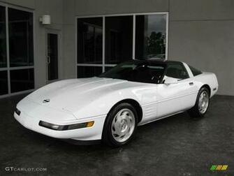 Corvette Coupe Arctic White Color Black Interior