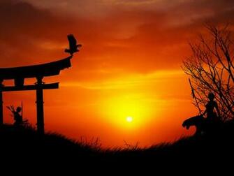 Asian Inspired Wallpaper Chinese Gateway Sunset