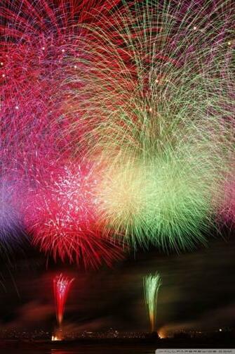 Amazing Fireworks Ultra HD Desktop Background Wallpaper For