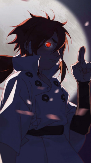 Indra Tsutsuki In A Fierce Battle Stance Wallpaper