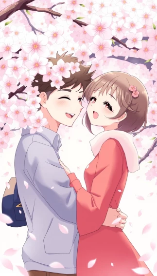 Anime Love Couple Wallpaper