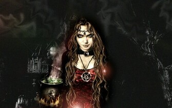 Fantasy Witch Wallpaper