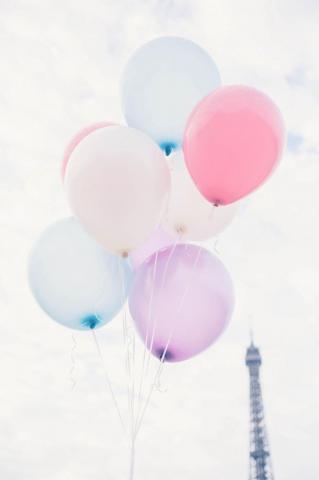 Pastel Balloons Wallpaper Top Background
