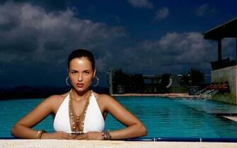 Woman Sexy Model Celebrity Bikini Pool Wallpaper Celebrities