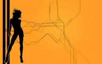 Pc Wallpaper Desktop Orange Widescreen With Black