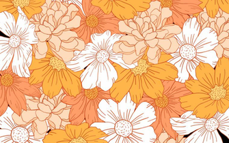 April Desktop Background Aesthetic Wallpaper Orange HD