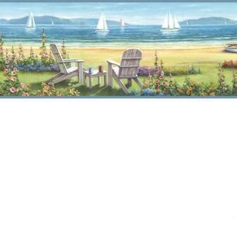 Borders By Chesapeake Seaside Cottage Wallpaper Border Bbc20021b