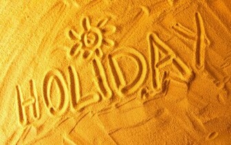 Holiday In The Sand Background Wallpaper