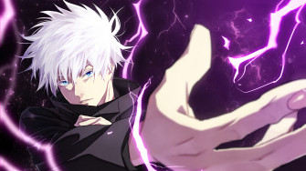 Gojo Satoru Purple Jujutsu Kaisen HD Phon Wallpaper