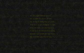 Typography The Lord Of Rings Poetry Writing Literature Wallpaper
