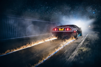 Race Cars Time Travel Road Back To The Future Delorean