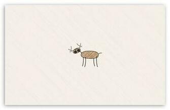Funny Deer Drawing HD Wallpaper For Standard Fullscreen Uxga