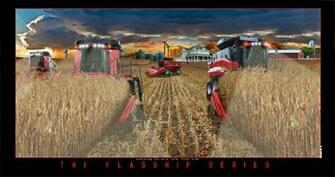 Case Ih Wallpaper Border Series Combines