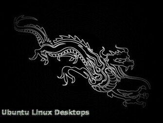 De Ubuntu Pour Le Dragon Noir Chrome Wallpaper